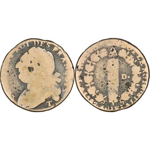 France - 1792 (4 De La Liberté) - 12 Deniers - Type Francois - Nantes (T) - 27-065