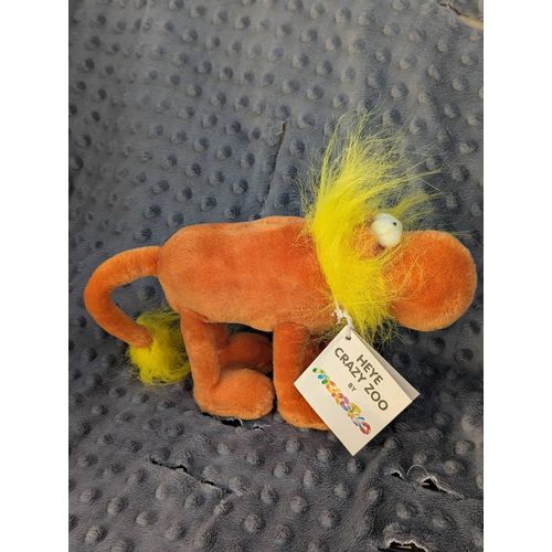 Peluche vintage Heye Crazy Zoo Mordillo Lion 1995 Allemagne