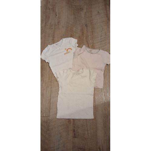 Lot De 3 T-Shirts Fille Vertbaudet 10 Ans