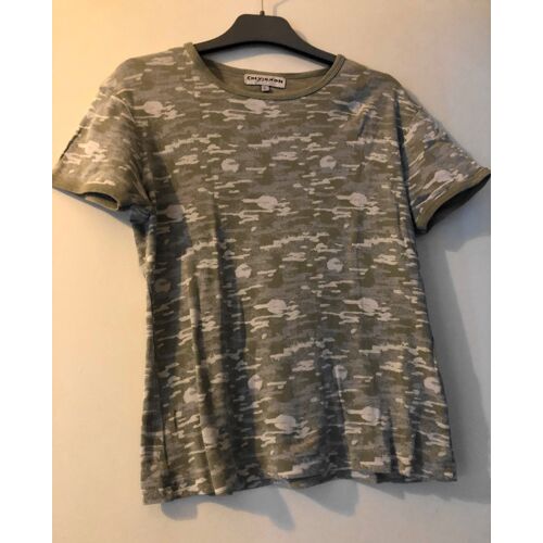T-Shirt Chevignon Neuf Col Rond Motif Camouflage 40