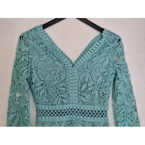 Magnifique Robe Turquoise Toute En Dentelle