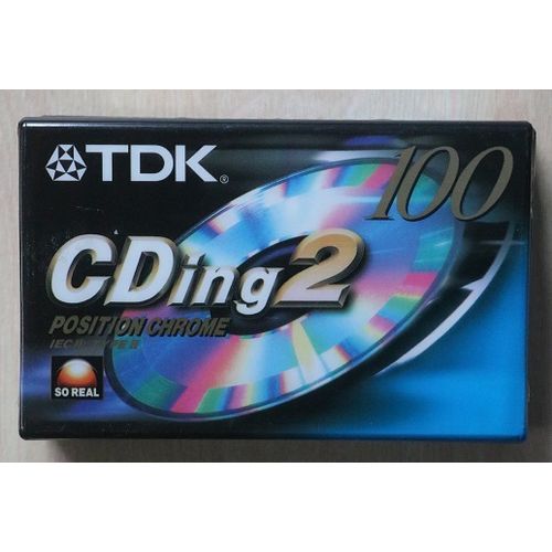 Lot 2 cassetees Audio TDK CDing2 100