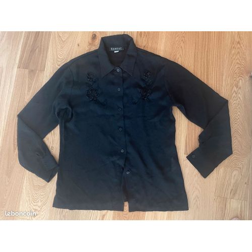 Chemisier Transparent Orné Fleurs Ernest Le Gamin Taille Xl