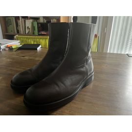 Bottes Cuir Marron Taille 44 . Marque Printemps. Fabriquées En Italie.