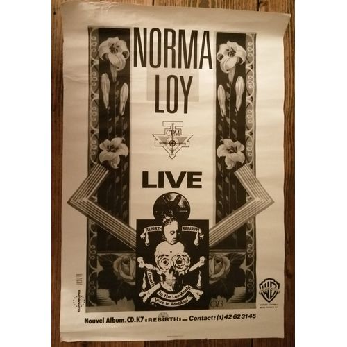 Norma Loy Affiche De Concert Punk 40x60cm