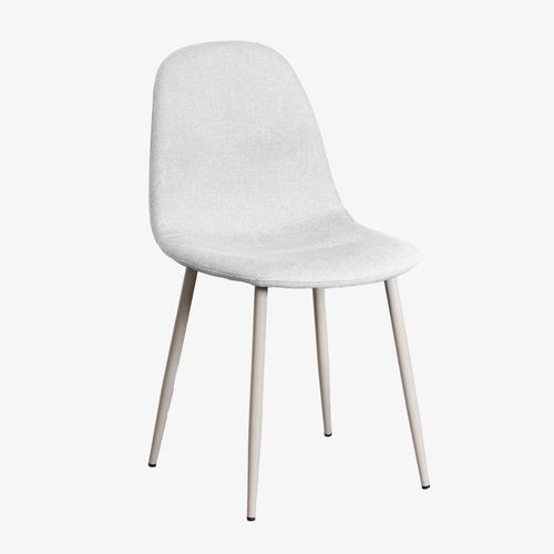 Pack de 2 chaises de salle à manger Glamm Gris Taupe Clair