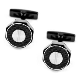 Boutons De Manchette - Guess - Gc Cmc10805 - Argent 925 - Noir - Chic
