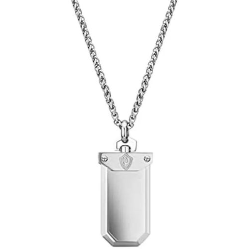 Collier - Police - Stave - Argent - Design Élégant - Pour Homme