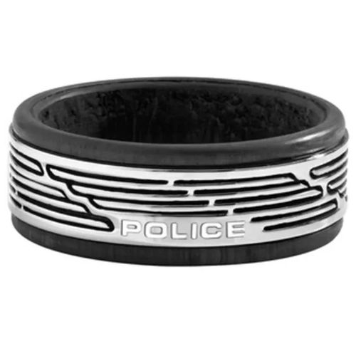 Bague - Police Jewels - Tamul Pj.26470rss0110 - Noir - Argent - Acier Inoxydable