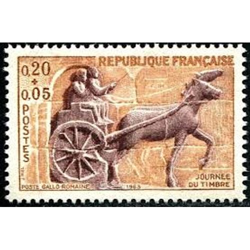 Journée Du Timbre : Char De Poste Gallo-Romain Année 1963 N° 1378 Yvert Et Tellier Luxe