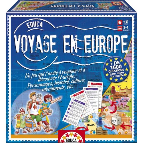 Jeu De Société Voyage En Europe Educa