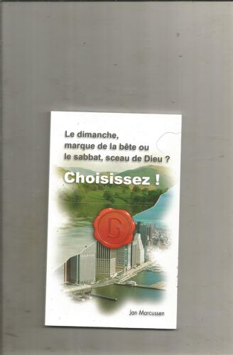 Le Dimanche Marque De La Bête Ou Le Sabbat, Sceau De Dieu Choisissez De Jan Marcussen
