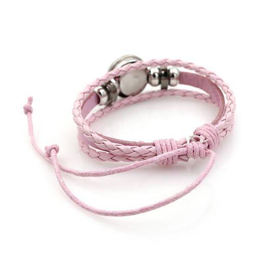 Bracelet Tressé Kpop Rose