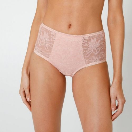 Culotte Microfibre Et Dentelle Stretch Forme Maxi Taille Haute - Lot De 2