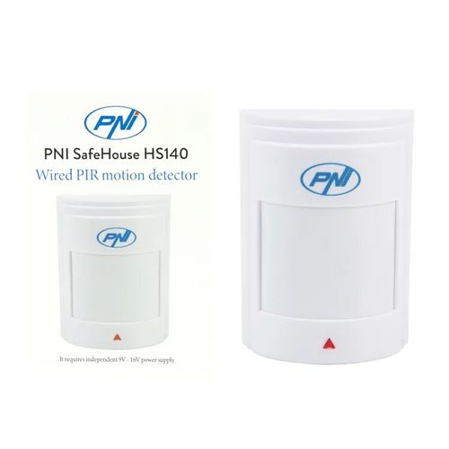 Détecteur de mouvement PIR filaire PNI SafeHouse HS140 pour systèmes d'alarme compatibles avec les modèles PNI HS600 et PNI HS650