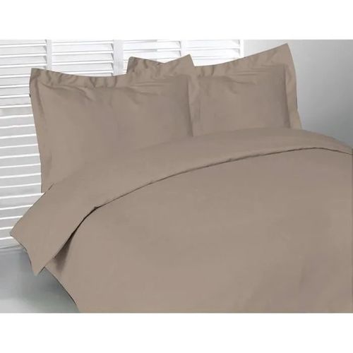 Housse De Couette - 140x200 Cm - 100% Coton - Lavable À 90° - Couleur Taupe