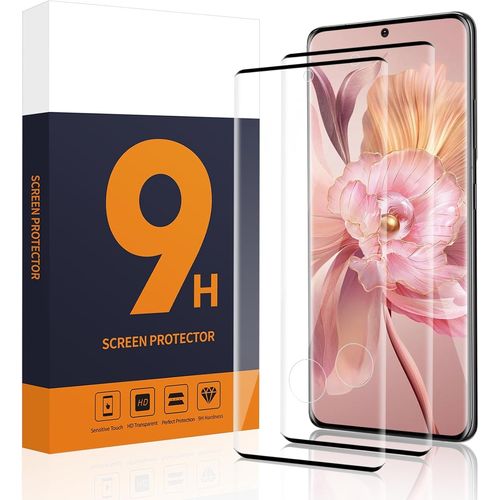 TRAHOO-2 Pièces Verre Trempé pour Samsung Galaxy S21 Ultra 5G, 3D Ultra résistant vitre protection pour Samsung Galaxy S21 Ultra Protection Écran, Sans Bulles Haute Sensibilité Film Protection écran