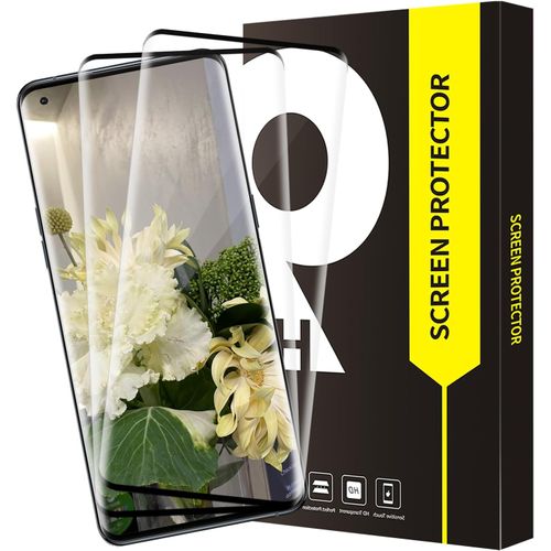 TRAHOO-Verre Trempé pour OPPO Find X5 Pro 5G, pas de bulles Pro protection écran, Dureté 9H, bords incurvés en 3D, Haute Sensibilité, Transparent HD OPPO Find X5 Pro vitre protection-2 pièces