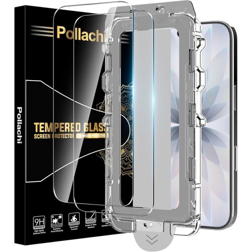 JGD-[Lot de 2 Verre Trempé pour iPhone 17 Protection Film+Positionneur Automatique de Dépoussiérage,iPhone 17 Téléphone Accessoires de Protection,Elimination 30s