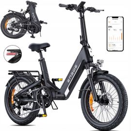 Vélo Électrique Pliant Engwe L20 3.0boost, 250 W, 48 V 13,5 Ah, Pneus 20 Pouces, Couple De 75 Nm, Capteur De Couple, Freins Hydrauliques - Noir