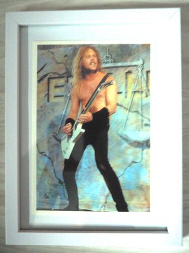 Metallica "James Live Justice Tour ", Carte Postale De Collection, Encadrée, Vintage, Décoration, Anthrax, Slayer
