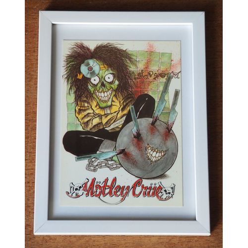 Mötley Crüe "Dr Feelgood ", Carte Postale De Collection, Encadrée, Vintage, Décoration