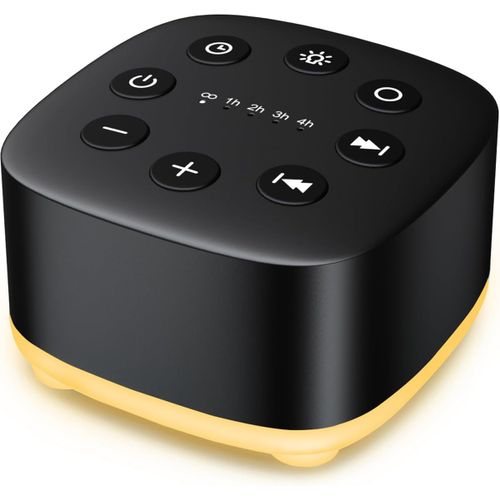Machine Bruit Blanc Meditation 30 Sons Apaisants 32 Controle Volume 12 Veilleuse 5 Minuteurs Portable Sommeil Voyage Ac Usb Therapie Bebe Enfants Adultes Noir