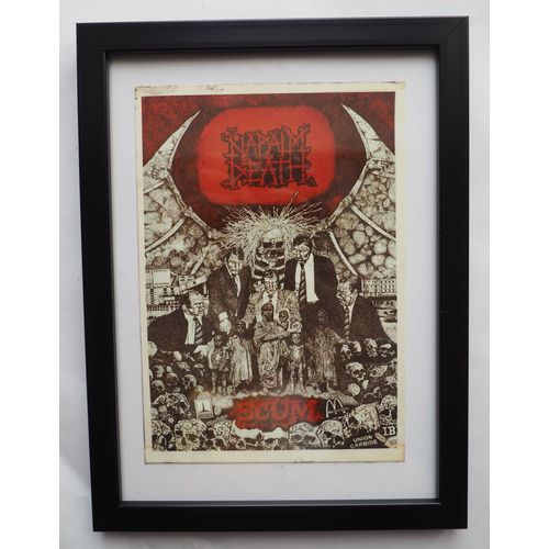 Napalm Death "Scum", Carte Postale De Collection, Encadrée, Vintage, Décoration, Repulsion