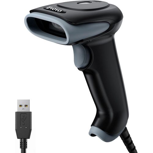 NouvelHorizonstore-Lecteur Codes Barres 1D 2D, Handheld Wired USB douchette Code Barre QR PDF417 Data Matrix Barcode Scanner with USB Cable for PC Mac pour Mobile Payment, Convenience Store¡­