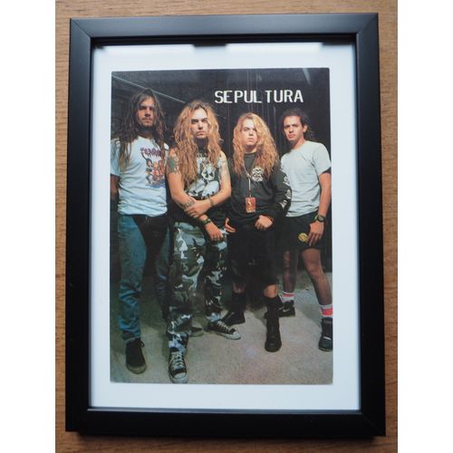 Sepultura "Band Arise Tour", Carte Postale De Collection, Encadrée, Vintage, Décoration