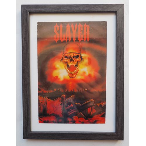 Slayer "War Skull", Carte Postale De Collection, Encadrée, Vintage, Décoration