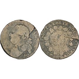 France - 1792 (4) - 12 Deniers - Type Francois - Dijon ? (D.) - 27-076