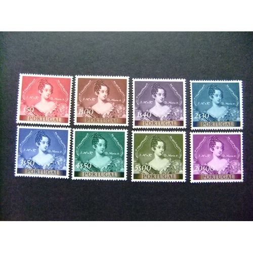 90 Portugal 1953 / Centenario Del Sello Portuges / Yvert 797 / 804 Mnh