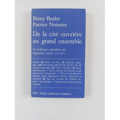 Livre De La Cité Ouvrière Au Grand Ensemble