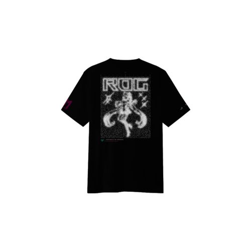 Asus Tee-Shirt Rog Ii Edition Hatsune Miku, T-Shirt Noir Mixte L, Édition Collector Gaming