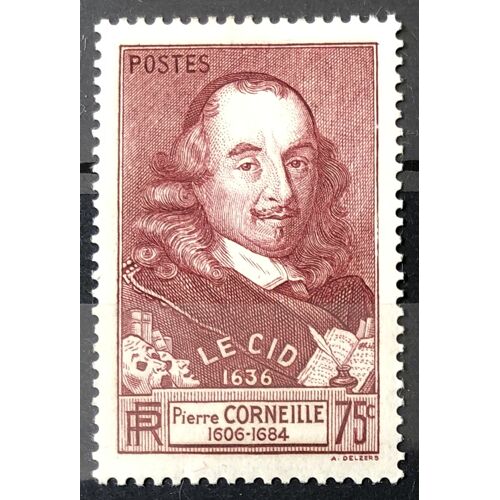 Corneille - Le Cid 75c (Superbe N° 335) Neuf* - France Année 1937 - Brn83 - N22845