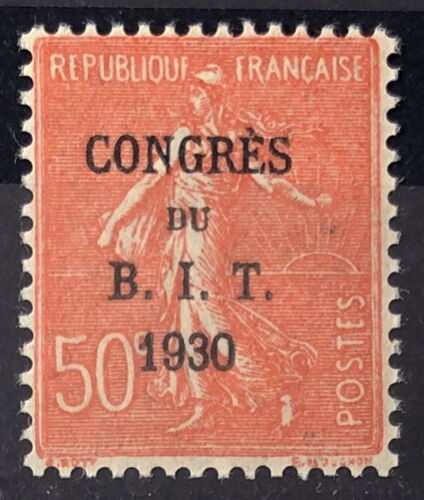 Semeuse 50c Congrès Bit Rouge (Impeccable N° 264) Neuf** Luxe (= Sans Trace De Charnière) - France Année 1930 - Brn83 - N33987