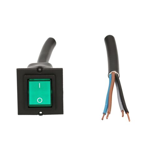 Bachmann Cadre 1xinterr. 2 Pôles Vert 1,0m Fils Ouverts