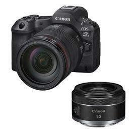 CANON EOS R5 MARK II + Objectif RF 24-105mm f/4 L IS USM + RF 50mm f/1.8 STM Garanti 3 ans