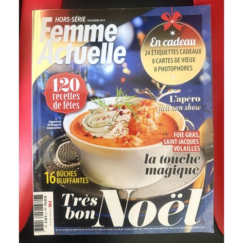 Femme Actuelle N°56h 11/2019 Noël Recettes - Cartes Etc..