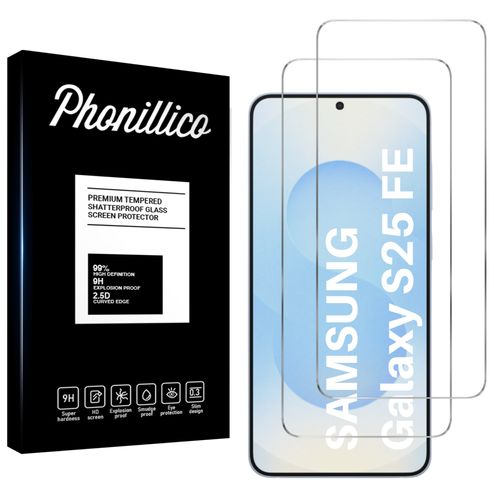 Verre Trempé pour Samsung Galaxy S25 FE [Pack 2] Film Vitre Protection Ecran Phonillico®