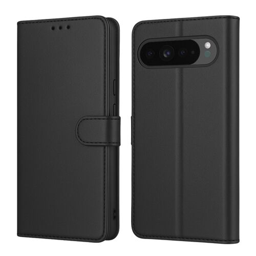 Coque pour Google Pixel 10 Pro XL - Portefeuille Noir Rabat Clapet Aimanté Rangement Cartes Phonillico®