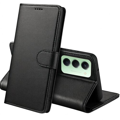 Coque pour Xiaomi Redmi 15 - Portefeuille Noir Rabat Clapet Aimanté Rangement Cartes Phonillico®