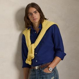 Chemise Oxford Slim Fit Teinte En Pièce