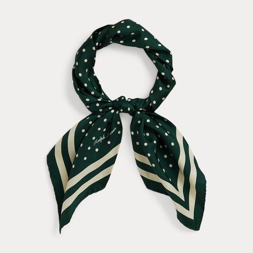 Foulard À Pois En Sergé De Soie