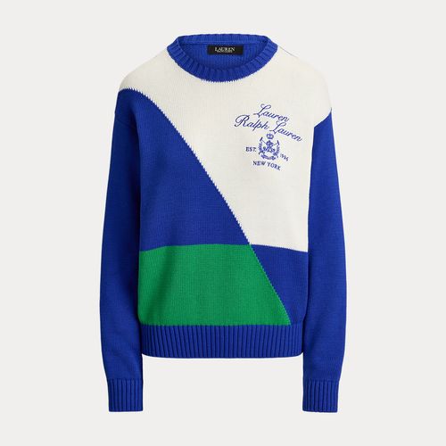 Pull En Coton Peigné En Color-Block