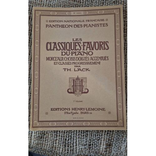 Partition - Les Classiques Favoris Du Piano - 7eme Volume - Numéro 1134