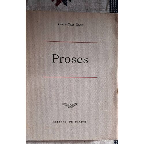 Pierre Jean Jouve Proses