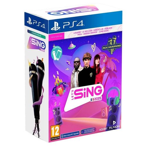 Let's Sing 2025 + 2 microphones PS4