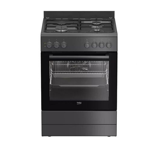 Beko - Cuisinière mixte 72l 4 feux anthracite FBM63130ACT